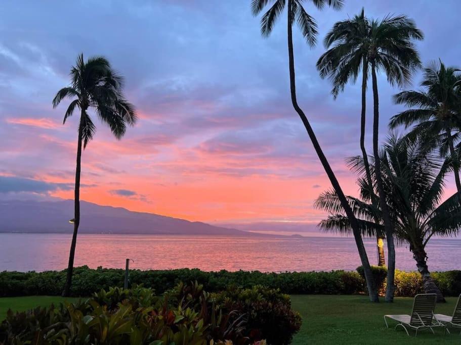 Stunning Maui Direct Ocean Front On The Beach, Walk To Beach From Condo, Watch Turtles, Whales, Ac In All Rooms Ocean View Pool And Spa Wailuku Luaran gambar