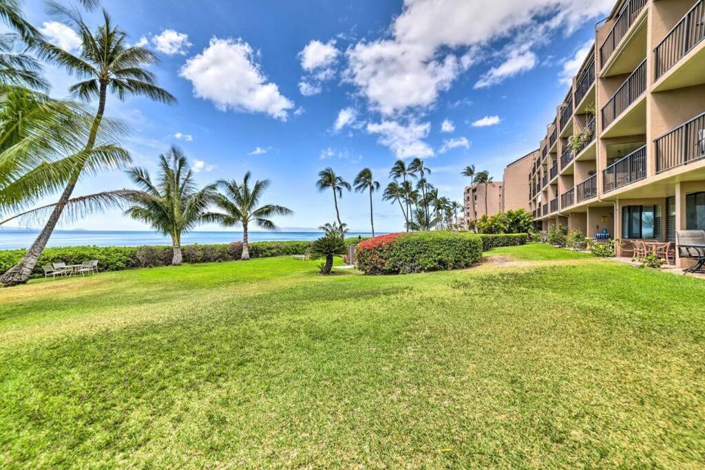 Stunning Maui Direct Ocean Front On The Beach, Walk To Beach From Condo, Watch Turtles, Whales, Ac In All Rooms Ocean View Pool And Spa Wailuku Luaran gambar
