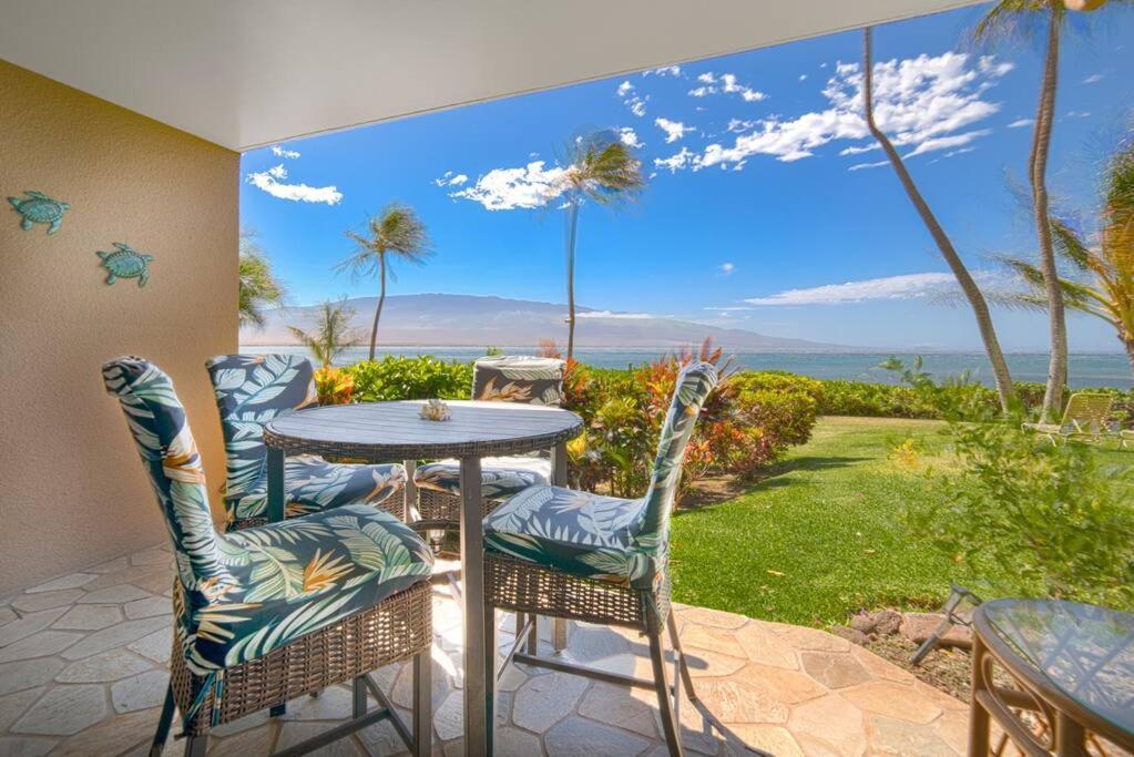 Stunning Maui Direct Ocean Front On The Beach, Walk To Beach From Condo, Watch Turtles, Whales, Ac In All Rooms Ocean View Pool And Spa Wailuku Luaran gambar