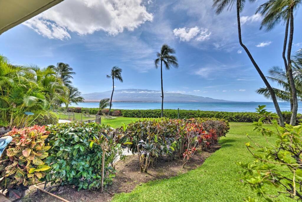 Stunning Maui Direct Ocean Front On The Beach, Walk To Beach From Condo, Watch Turtles, Whales, Ac In All Rooms Ocean View Pool And Spa Wailuku Luaran gambar
